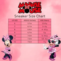 Disney Minnie Mouse Girls Sneakers W/ One Red Light And Cute Bowknot (Toddler) -Family Style Shop GUEST 3e5779f5 5537 4bca b7ff be56539f0ce7 1