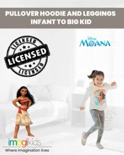 Disney Moana Hoodie And Leggings Outfit Set