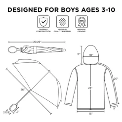 Disney Mickey Mouse Boys Umbrella And Raincoat Set, Kids Ages 2-5 -Family Style Shop GUEST 3f5ea88b 8436 438e a65f f1a9d53b8c25