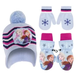 Disney Frozen Elsa And Anna Girls Winter Hat With Knit And Insulated Ski Mittens Or Gloves Set, (Kids Ages 2-7) -Family Style Shop GUEST 3f60a823 5dae 4ad6 8694 8dc6a164051e