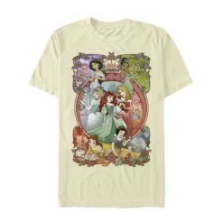 Men's Disney Princesses Vintage Collage T-Shirt -Family Style Shop GUEST 401a0dc5 461e 45b1 a09f 672f99cc574e