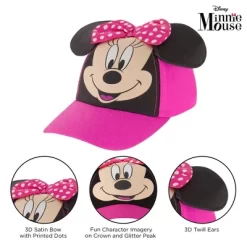 Disney Minnie Mouse Ears Girls Baseball Hats -Family Style Shop GUEST 40424480 1c2d 40d9 8cd8 77290118f73a