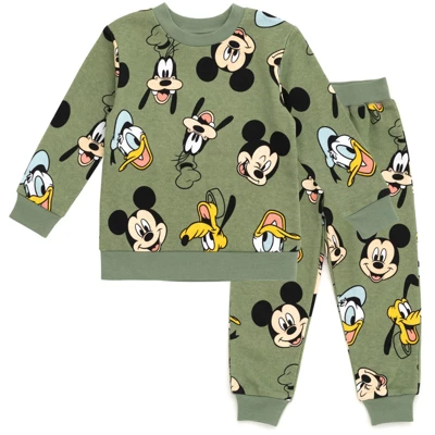 Disney Mickey Mouse Goofy Donald Duck Pluto Fleece Pullover T-Shirt And Pants Toddler 18 Disney Mickey Mouse Goofy Donald Duck Pluto Fleece Pullover T-Shirt And Pants Toddler - Image 16
