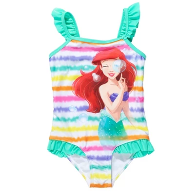Disney The Little Mermaid Princess Ariel Girls One Piece Bathing Suit Little Kid To Big Kid 4 Disney The Little Mermaid Princess Ariel Girls One Piece Bathing Suit Little Kid To Big Kid - Image 2