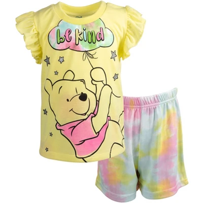 Disney Winnie The Pooh Tank Top Shirt & Mesh Shorts Yellow/Pink 11 Disney Winnie The Pooh Tank Top Shirt & Mesh Shorts Yellow/Pink - Image 9