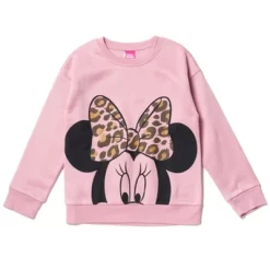 Disney Lilo & Stitch Minnie Mouse Girls Fleece Sweatshirt And Jogger Pants Little Kid To Big Kid