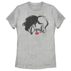 Disney Women's Cruella Red Lips Logo T-Shirt -Family Style Shop GUEST 42d1f8bc 9d51 45a4 9c8f f882b21c0a87