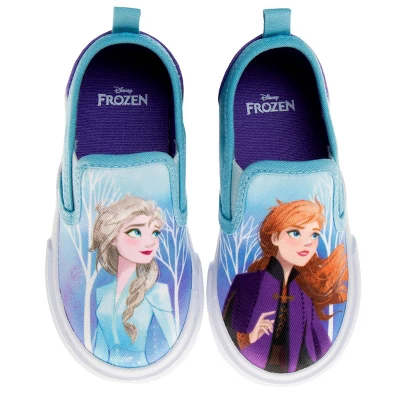 Frozen Elsa Anna Girls No Lace Shoes - Kids Disney Character Loafer Low Top SlipOn Casual Tennis Canvas Sneakers (size 5-12 Toddler - Little Kid) 10 Frozen Elsa Anna Girls No Lace Shoes - Kids Disney Character Loafer Low Top SlipOn Casual Tennis Canvas Sneakers (size 5-12 Toddler - Little Kid) - Image 8