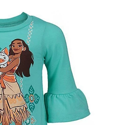 Disney Moana Girls T-Shirt And Leggings Outfit Set Little Kid To Big Kid 4 Disney Moana Girls T-Shirt And Leggings Outfit Set Little Kid To Big Kid - Image 2