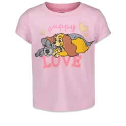Disney Classics Lady And The Tramp Girls 3 Pack Graphic T-Shirts Toddler -Family Style Shop GUEST 468dc5c4 f8c6 4379 aeb9 2562e0533639
