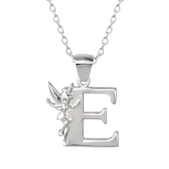Disney Tinkerbell Initial Silver Pendant Necklace -Family Style Shop GUEST 469e2fad 2239 4894 99d4 4d967f9ee74c