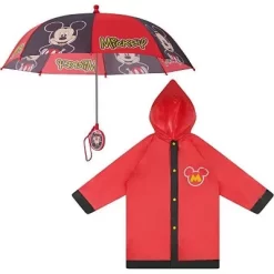 Disney Mickey Mouse Boys Umbrella With Matching Raincoat Set, Kids Ages 2-7 -Family Style Shop GUEST 46f09586 b254 4624 abe7 fb5bcecc1c9c