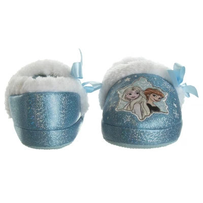 Disney Frozen 2 Elsa And Anna Girls Slippers - Plush Lightweight Warm Comfort Soft Aline House Slippers - Blue White Crinkle (Sizes 5 - 12 Toddler/Little Kid) 6 Disney Frozen 2 Elsa And Anna Girls Slippers - Plush Lightweight Warm Comfort Soft Aline House Slippers - Blue White Crinkle (Sizes 5 - 12 Toddler/Little Kid) - Image 5