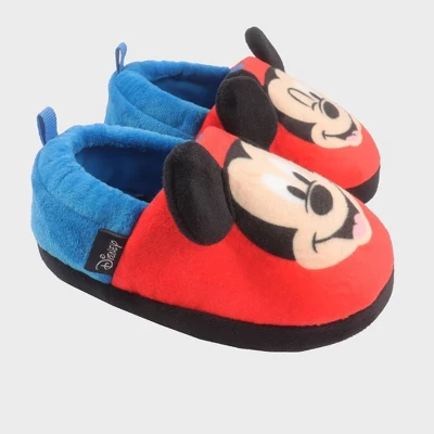 Toddler Boys' Disney Mickey Sock Slippers - Blue 7 Toddler Boys' Disney Mickey Sock Slippers - Blue - Image 5