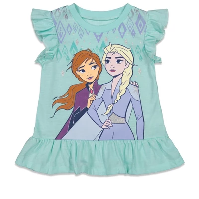 Disney Frozen Princess Anna Elsa Baby Girls T-Shirt And Shorts Outfit Set - Little Kid 3 Disney Frozen Princess Anna Elsa Baby Girls T-Shirt And Shorts Outfit Set - Little Kid