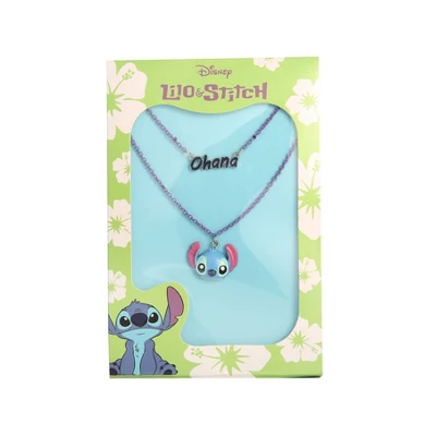 Disney Lilo & Stitch Womens Layered Stitch Necklace With Ohana And Stitch Pendant, 18'' 6 Disney Lilo & Stitch Womens Layered Stitch Necklace With Ohana And Stitch Pendant, 18'' - Image 4