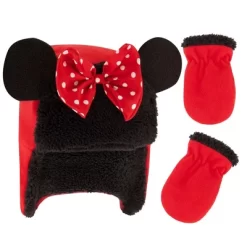 Disney Minnie Mouse Winter Hat And Mittens/Gloves Set, Kids Ages 2-7 -Family Style Shop GUEST 4f58076a f377 46b9 9336 13a61e0122ed