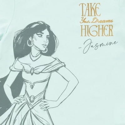 Disney Princess Ariel Cinderella Tiana Moana Jasmine Belle Girls 3 Pack T-Shirts Toddler To Big Kid 10 Disney Princess Ariel Cinderella Tiana Moana Jasmine Belle Girls 3 Pack T-Shirts Toddler To Big Kid - Image 8