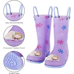 Disney Frozen Anna & Elsa Girl's Rain Boots With Soft Removable Liner, Kids (1-8 Years) -Family Style Shop GUEST 50741bf3 8446 467d b443 2b5dca77d85b