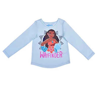 Disney Girl's 2-Pack Moana Wayfinder Long Sleeve Graphic Tee And Jogger Pants For Kids 5 Disney Girl's 2-Pack Moana Wayfinder Long Sleeve Graphic Tee And Jogger Pants For Kids - Image 3