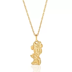 Disney Minnie Mouse Womens 10KT Yellow Gold Pendant Necklace, 18'' -Family Style Shop GUEST 5700f3e0 c98f 4f83 a74a f1a6a6d16b18