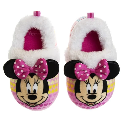 Disney Kids Girl's Minnie Mouse Slippers - Plush Lightweight Warm Comfort Soft Aline House Slippers - MultiColor (size 5-12 Toddler-Little Kid) 10 Disney Kids Girl's Minnie Mouse Slippers - Plush Lightweight Warm Comfort Soft Aline House Slippers - MultiColor (size 5-12 Toddler-Little Kid) - Image 8