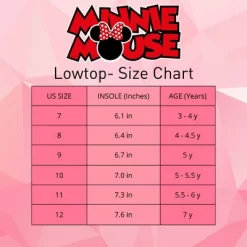 Disney Minnie Mouse Girls No Lace Shoes - Kids Disney Character Loafer Low Top SlipOn Casual Tennis Canvas Sneakers (size 5-12 Toddler - Little Kid) -Family Style Shop GUEST 5968354c a2ed 48d9 aab9 b9c39444dfb5