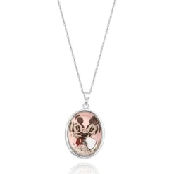 Disney Womens Minnie And Mickey Mouse Sterling Silver Necklace With Always And Forever Shaker Pendant, 18'' -Family Style Shop GUEST 5d31f856 bb15 4151 9ea8 ec202dd127ca
