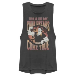 Junior's Disney Villains Valentine's Day Gaston Dreams Come True Festival Muscle Tee -Family Style Shop GUEST 5e3972ce b069 40cd b87a fa65696f6266