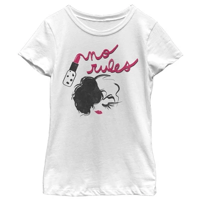 Disney Girl's Cruella No Rules Fashion Sketch T-Shirt 6 Disney Girl's Cruella No Rules Fashion Sketch T-Shirt - Image 4