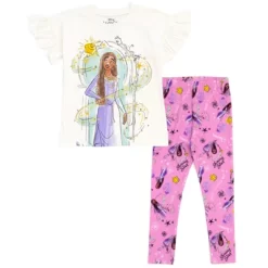 Disney Wish Asha Star Girls T-Shirt And Leggings Outfit Set Toddler To Little Kid -Family Style Shop GUEST 60673acb 207d 4ddf 97fa a695566c27b3