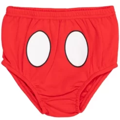 Disney Mickey Mouse 1st Birthday Cosplay Graphic T-Shirt Diaper Cover And Hat 3 Piece Outfit Set White/Red -Family Style Shop GUEST 60cbf751 1ee1 42f9 909f 1d199c228549