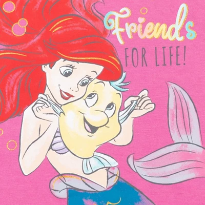 Disney Belle Princess Ariel Jasmine Graphic T-Shirt Mesh Skirt Leggings And 3 Piece Outfit Set Jasmine, Belle, Ariel 9 Disney Belle Princess Ariel Jasmine Graphic T-Shirt Mesh Skirt Leggings And 3 Piece Outfit Set Jasmine, Belle, Ariel - Image 7