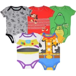 Disney Pixar Toy Story Rex Slinky Dog Buzz Lightyear Baby 5 Pack Bodysuits Newborn To Infant -Family Style Shop GUEST 618a35d1 a3a7 4f66 8eac 524ba584b853