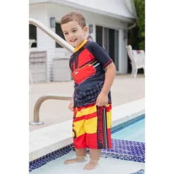 Disney Pixar Cars Lightning McQueen Rash Guard And Swim Trunks Outfit Set Toddler To Little Kid -Family Style Shop GUEST 634044e9 ab37 4390 b01e 5dddf5af32cb