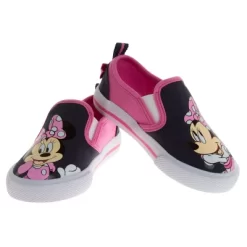 Disney Minnie Mouse Girls No Lace Shoes - Kids Disney Character Loafer Low Top SlipOn Casual Tennis Canvas Sneakers (size 5-12 Toddler - Little Kid) -Family Style Shop GUEST 6393beb1 7700 49f3 8575 2011d7ae8763