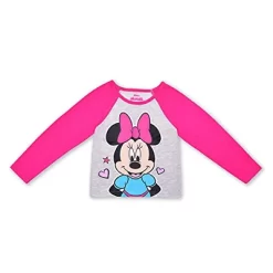 Disney Girl's 2-Pack Minnie Mouse Long Raglan Sleeve Graphic Tee And Jogger Pant For Kids -Family Style Shop GUEST 66b759aa 8625 4946 9d26 b56c3fd3518f