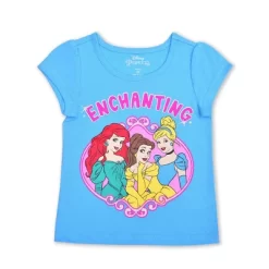Disney Princess Girl's 3 Pack Enchanting Graphic Tee Shirt, Zip Up Hoodie Jacket And Legging Pant Set For Kids -Family Style Shop GUEST 66e11686 a4bd 44c8 af0a c9818f0d2ec1