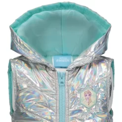 Disney Frozen Princess Anna Elsa Girls Zip Up Vest Puffer T-Shirt And Leggings 3 Piece Outfit Set Toddler -Family Style Shop GUEST 6980e4e2 efb2 494b 98ba c70dbc96fac8