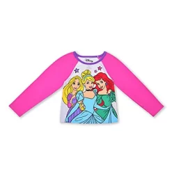 Disney Girl's Disney Princesses Ariel, Rapunzel, And Cinderella Graphic Printed Long Sleeve T-Shirt And Jog Pants Bundle For Kids -Family Style Shop GUEST 6a7f09a8 b8f1 47e4 8641 6a5ad0fddeea