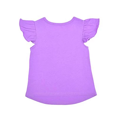 Disney Girls' 3-Pack The One And Only Minnie Mouse Ruffle Sleeve Tee, Sleeveless Peplum Shirt And Casual Shorts Set With Unicorn Print For Kids 6 Disney Girls' 3-Pack The One And Only Minnie Mouse Ruffle Sleeve Tee, Sleeveless Peplum Shirt And Casual Shorts Set With Unicorn Print For Kids - Image 4