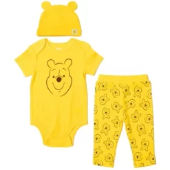 Disney Classics Winnie The Pooh Lion King Bambi Baby Bodysuit Pants And Hat 3 Piece Outfit Set Newborn To Infant -Family Style Shop GUEST 6d1888b6 744b 49ed 96fb e99932f31ec6