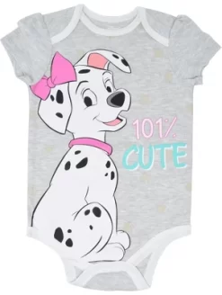 Disney Classics 101 Dalmatians Bambi Dumbo 5 Pack Short Sleeve Bodysuits -Family Style Shop GUEST 6d641f44 aa52 46aa a2df dae866b73e46