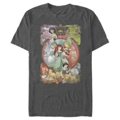 Men's Disney Princesses Vintage Collage T-Shirt -Family Style Shop GUEST 6f6526bc e24e 4956 b1b0 343547e14f40
