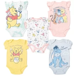 Disney Classics 101 Dalmatians Bambi Dumbo 5 Pack Short Sleeve Bodysuits -Family Style Shop GUEST 70445fd9 d067 4228 8f4d dd07e6862828
