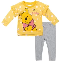 Disney Winnie The Pooh Baby Girls Pullover Fleece Sweatshirt And Leggings Outfit Set Infant -Family Style Shop GUEST 70602fd7 c04e 49e3 8071 eb69e30587af
