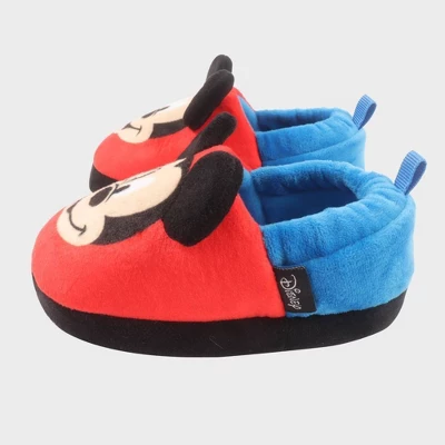 Toddler Boys' Disney Mickey Sock Slippers - Blue 5 Toddler Boys' Disney Mickey Sock Slippers - Blue - Image 3