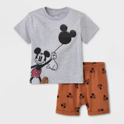 Toddler Boys' Disney Mickey Mouse Top And Bottom Set - White -Family Style Shop GUEST 72844776 8249 4b55 ba38 2655fe0f112a