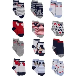 Disney Baby Boys’ Socks - 12 Pack Mickey Mouse, Winnie The Pooh, Lion King, Toy Story (Newborn/Infant) -Family Style Shop GUEST 73303ac1 29c4 4802 b06a 1e87df35e89b