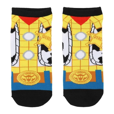 Disney Pixar Character Outfits & Faces Adult 5-Pair Casual Crew Socks 3 Disney Pixar Character Outfits & Faces Adult 5-Pair Casual Crew Socks